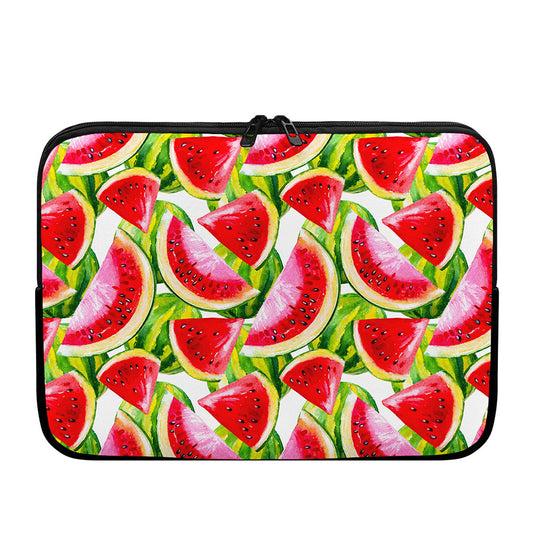 Watercolor Watermelon Pattern Print Laptop Sleeve