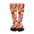 Watercolor Watermelon Pattern Print Long Socks