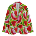 Watercolor Watermelon Pattern Print Men's Cotton Blazer