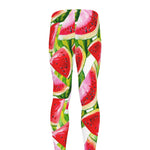 Watercolor Watermelon Pattern Print Men's leggings