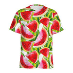 Watercolor Watermelon Pattern Print Men's Sports T-Shirt