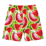 Watercolor Watermelon Pattern Print Men's Swim Trunks