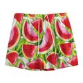 Watercolor Watermelon Pattern Print Mesh Shorts