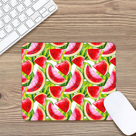 Watercolor Watermelon Pattern Print Mouse Pad