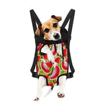 Watercolor Watermelon Pattern Print Pet Carrier Backpack