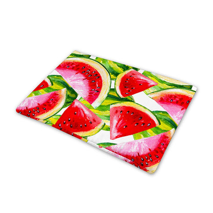 Watercolor Watermelon Pattern Print Pet Cooling Mat Cover
