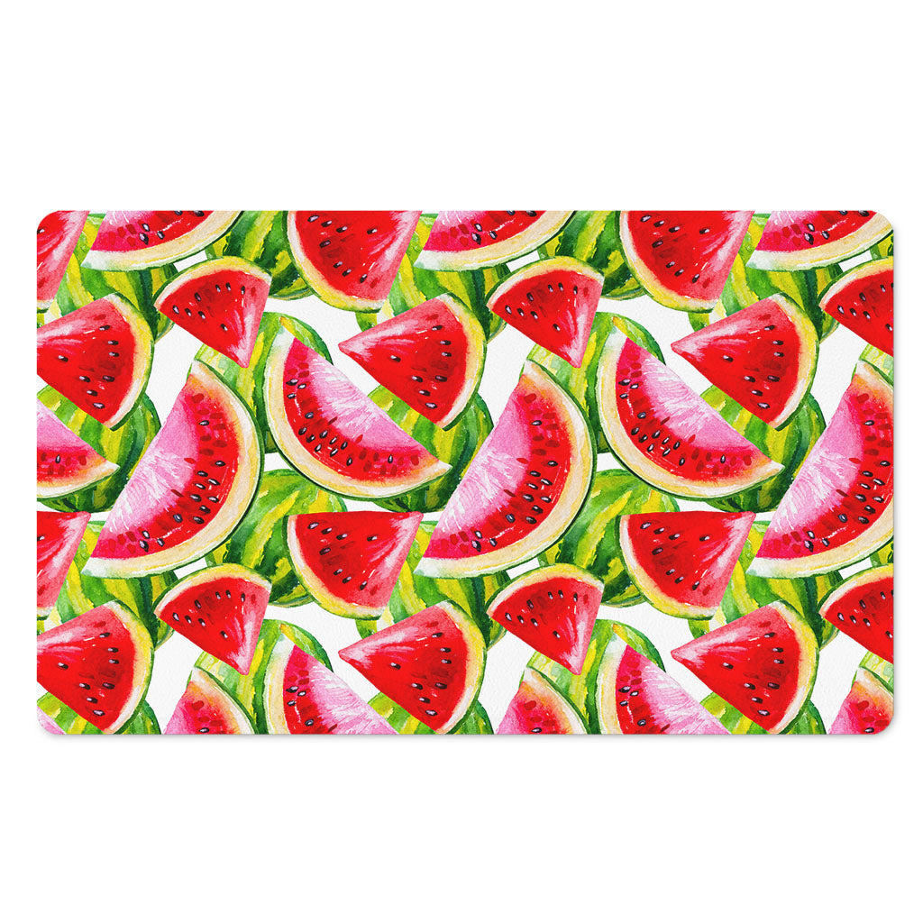 Watercolor Watermelon Pattern Print Polyester Doormat