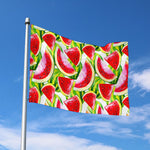 Watercolor Watermelon Pattern Print Polyester Flag