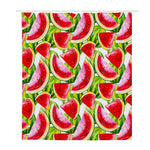 Watercolor Watermelon Pattern Print Polyester Shower Curtain
