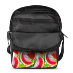 Watercolor Watermelon Pattern Print Rectangular Crossbody Bag