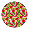 Watercolor Watermelon Pattern Print Round Floor Mat