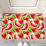 Watercolor Watermelon Pattern Print Rubber Doormat