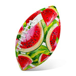 Watercolor Watermelon Pattern Print Rugby Ball