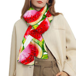 Watercolor Watermelon Pattern Print Scarf