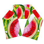 Watercolor Watermelon Pattern Print Scarf