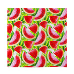 Watercolor Watermelon Pattern Print Silk Bandana