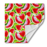 Watercolor Watermelon Pattern Print Silk Bandana