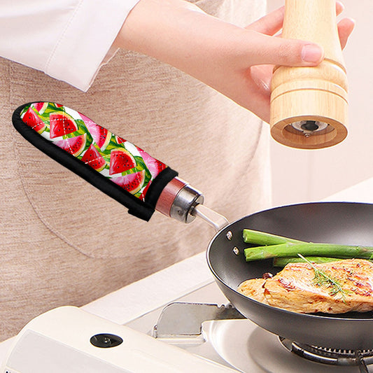 Watercolor Watermelon Pattern Print Skillet Handle Cover
