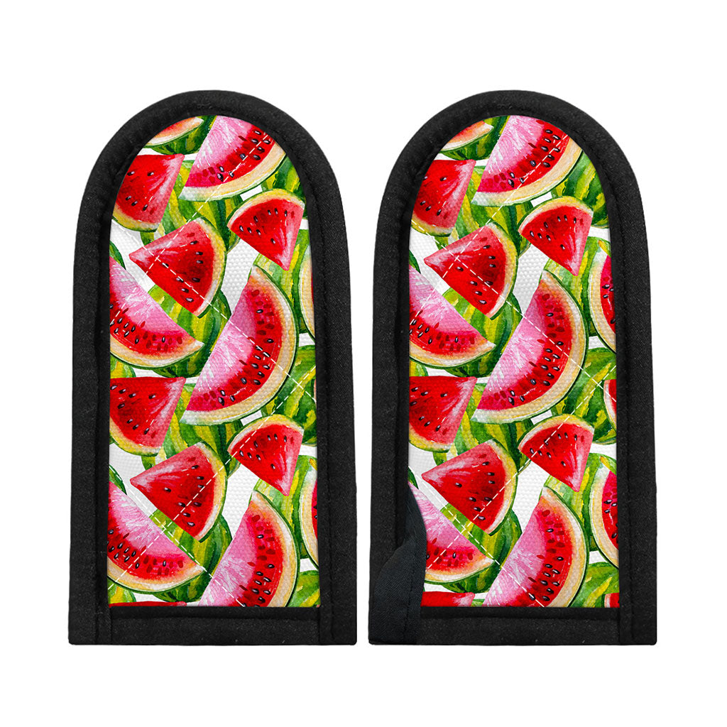 Watercolor Watermelon Pattern Print Skillet Handle Cover