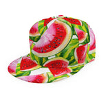 Watercolor Watermelon Pattern Print Snapback Cap