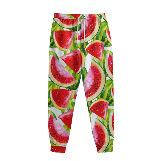 Watercolor Watermelon Pattern Print Sweatpants