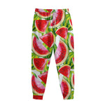 Watercolor Watermelon Pattern Print Sweatpants