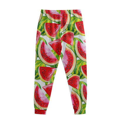 Watercolor Watermelon Pattern Print Sweatpants
