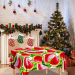 Watercolor Watermelon Pattern Print Tablecloth