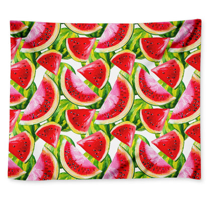 Watercolor Watermelon Pattern Print Tapestry