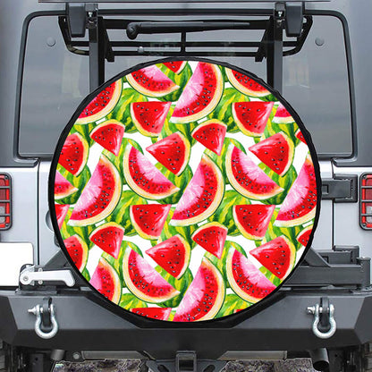 Watercolor Watermelon Pattern Print Tire Cover