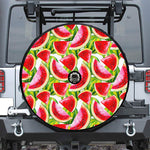 Watercolor Watermelon Pattern Print Tire Cover With Camera Hole