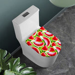 Watercolor Watermelon Pattern Print Toilet Lid Cover