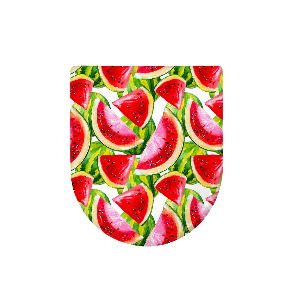 Watercolor Watermelon Pattern Print Toilet Lid Cover