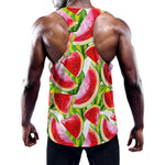 Watercolor Watermelon Pattern Print Training Tank Top
