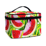 Watercolor Watermelon Pattern Print Travel Makeup Bag