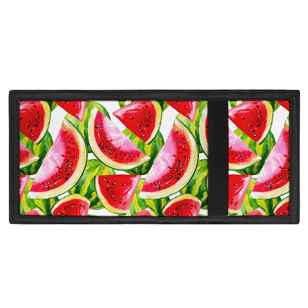 Watercolor Watermelon Pattern Print Trifold Wallet