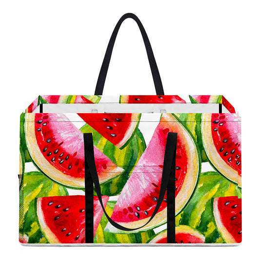 Watercolor Watermelon Pattern Print Utility Tote Bag