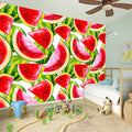 Watercolor Watermelon Pattern Print Wall Sticker