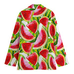 Watercolor Watermelon Pattern Print Women's Blazer
