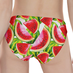 Watercolor Watermelon Pattern Print Women's Panties