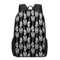Watercolor Welder Pattern Print 17 Inch Backpack