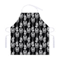 Watercolor Welder Pattern Print Adjustable Apron