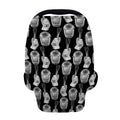 Watercolor Welder Pattern Print Baby Seat Cover