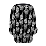 Watercolor Welder Pattern Print Baby Seat Cover