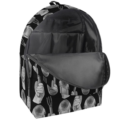 Watercolor Welder Pattern Print Backpack