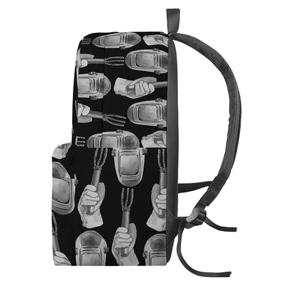 Watercolor Welder Pattern Print Backpack