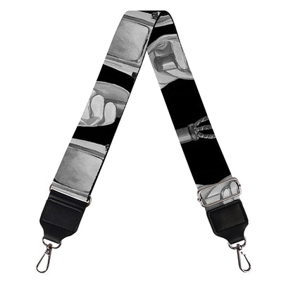 Watercolor Welder Pattern Print Bag Strap
