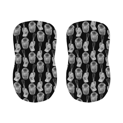 Watercolor Welder Pattern Print Bar Stool Covers