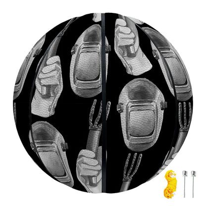 Watercolor Welder Pattern Print Basketball