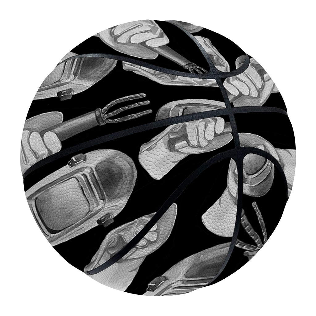 Watercolor Welder Pattern Print Basketball
